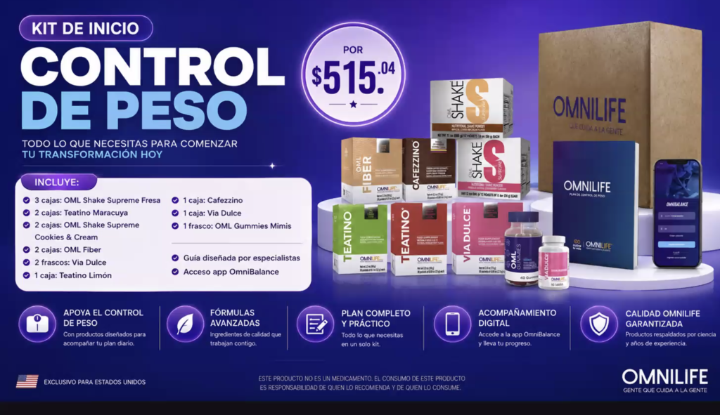 Productos Omnilife KIT CONTROL DE PESO OMNILIFE